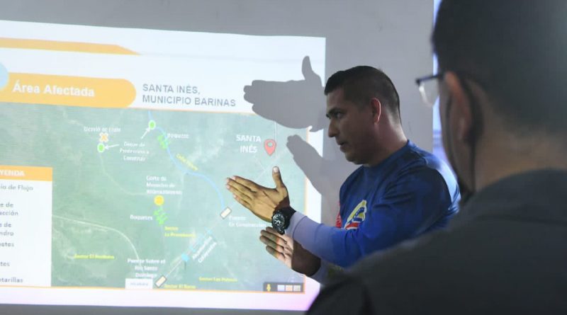Arreaza participa en mesa de trabajo para debatir soluciones a problemática de lluvias en Barinas