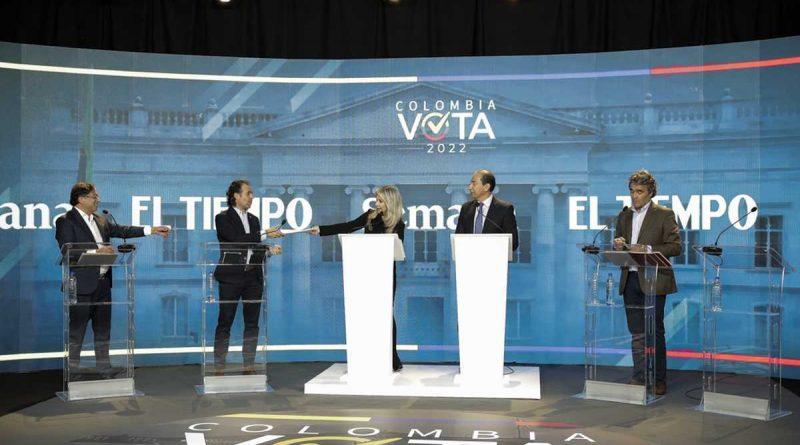 Candidatos presidenciales colombianos realizaron debate