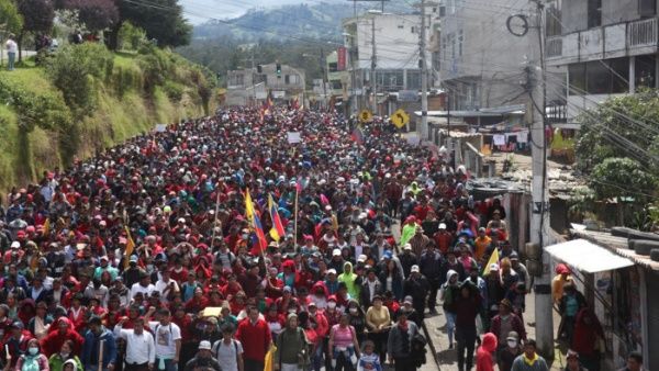 organizaciones indígens ecuatorianas denuncian fuerte represión por parte de Lasso
