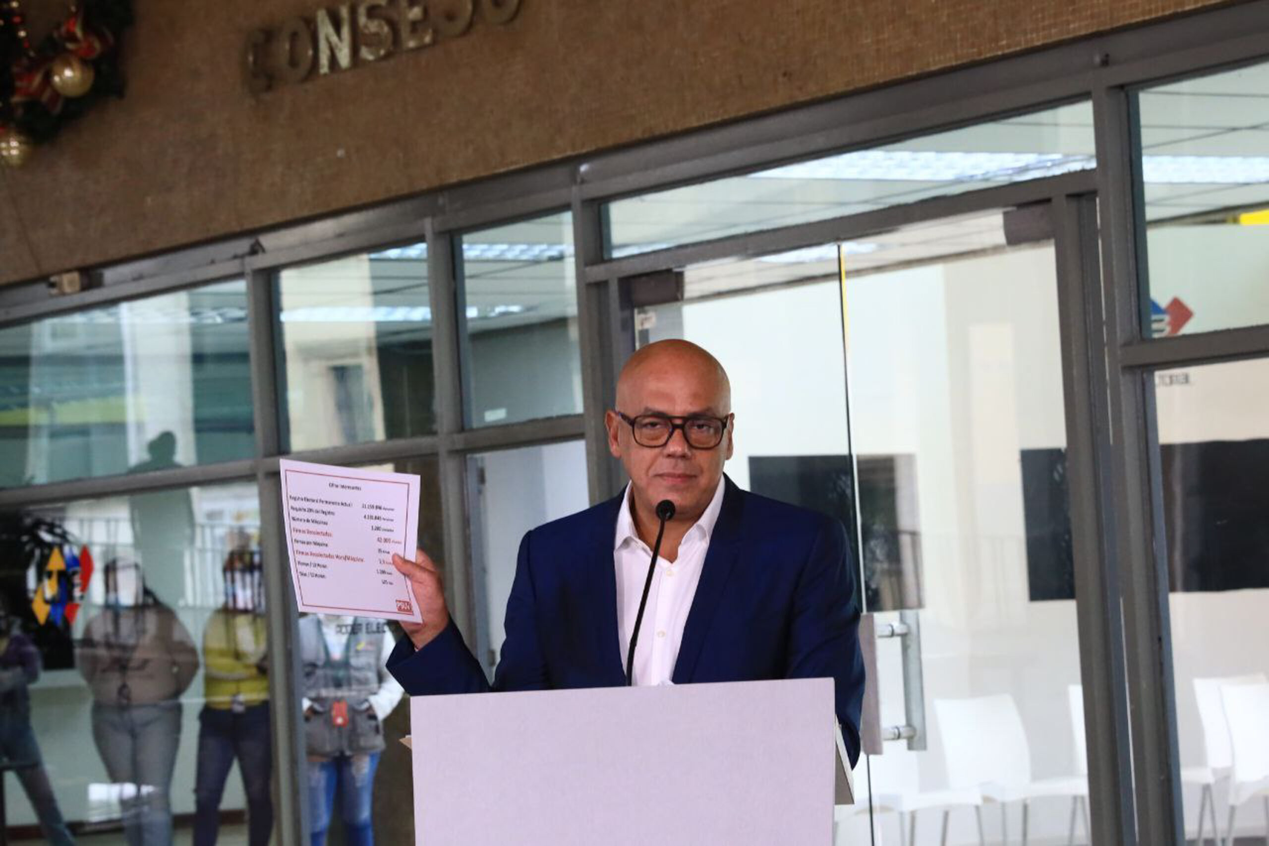 Jorge Rodríguez: Only 35 signatures per machine were collected in the process of activating Revoking Referendum