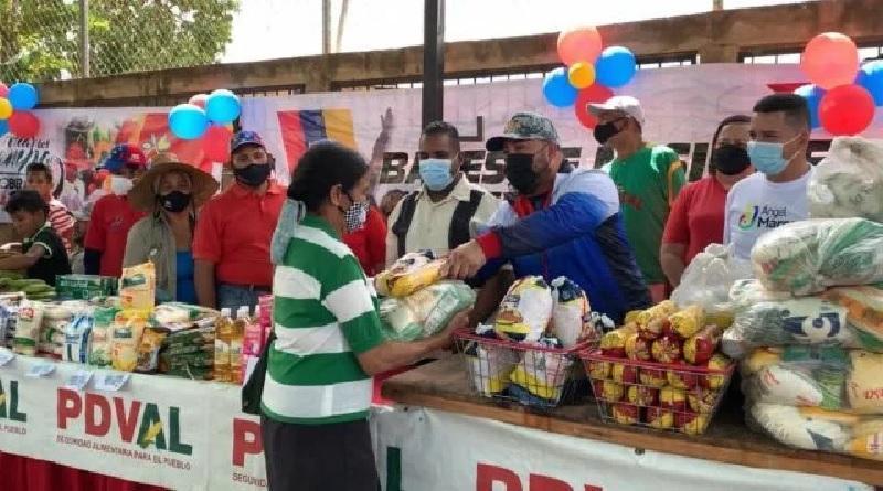 Distribuyen más de 120 toneladas de alimentos en Bolívar