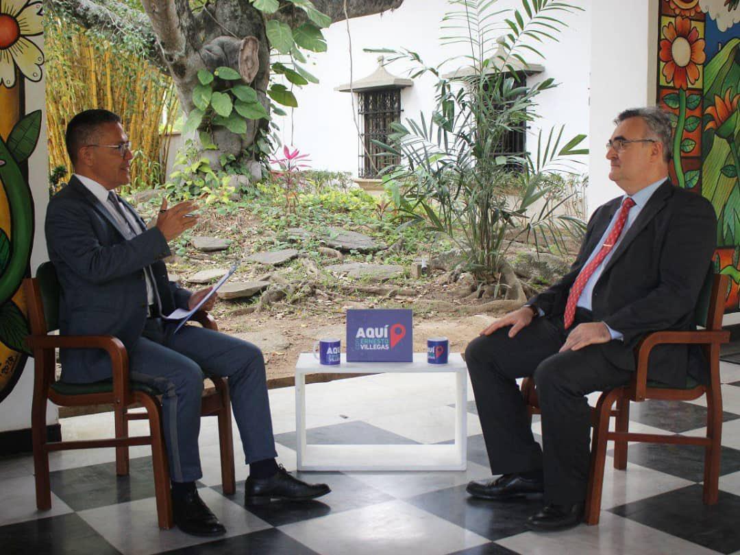 Russian Ambassador in Venezuela, during the “Aquí con Ernesto Villegas”program