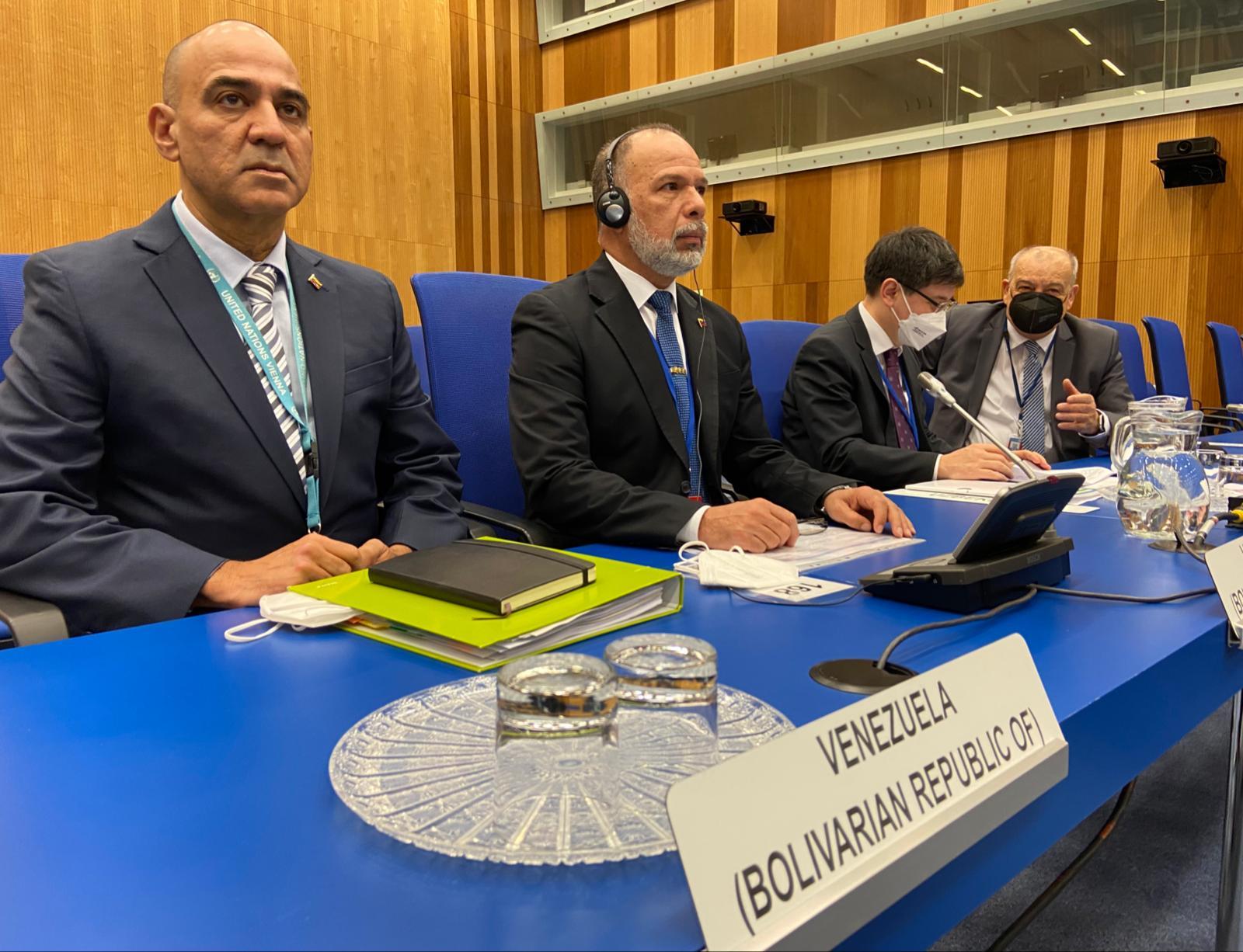 Venezuela presents anti-drug achievements at the 65th session of the UNODC Commission on Narcotic Drugs in Austria