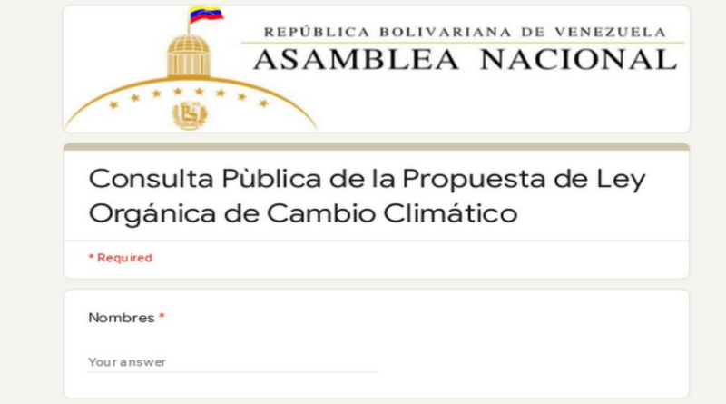 Starts public consultation via web of the Draft Law Against Climate Change