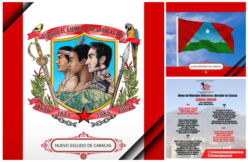 Concejo Municipal aprueba modificación de escudo, himno y bandera de Caracas