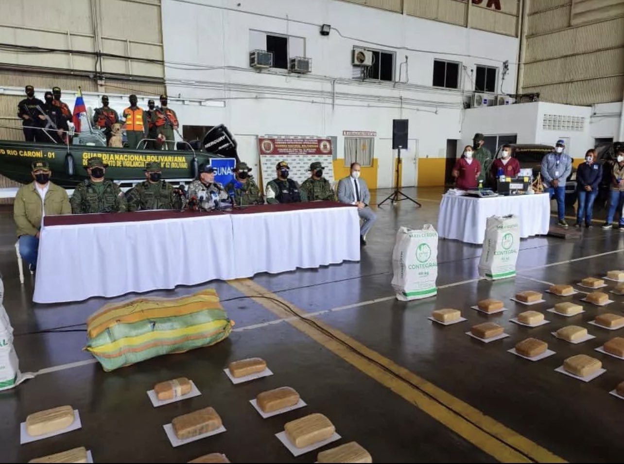 Estado venezolano ha incautado más de 21 toneladas de drogas en lo que va de año