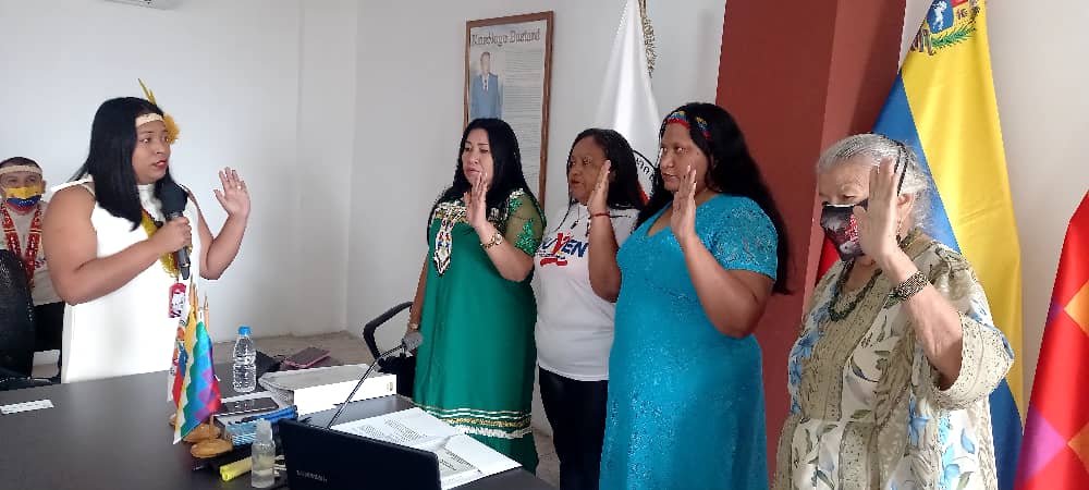 Instalan Comisiones de trabajo del Parlamento Indígena de América en Caracas