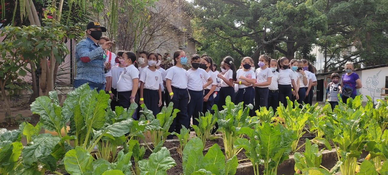 Niños visitan espacios productivos en Caracas para promover educación agrourbana