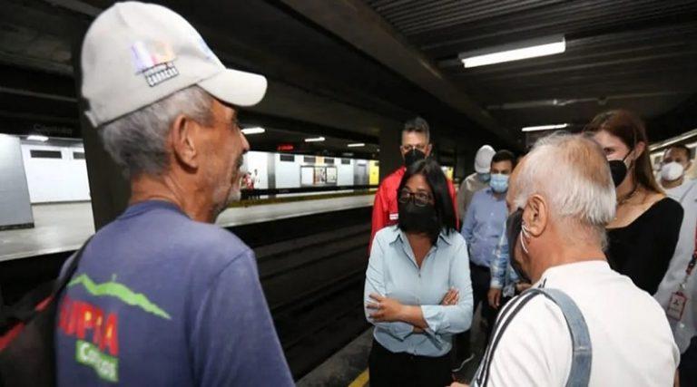 Vicepresidenta Ejecutiva Delcy Rodríguez supervisa avances del Plan Metro se Mueve Contigo