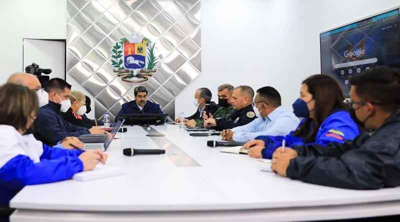 Presidente Maduro realiza reunión para la protección del pueblo ante las fuertes lluvias