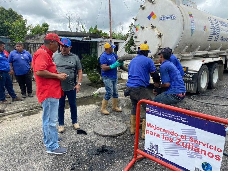 Zulia: Hidrolago destapó 1.200ML de colector en Caja Seca para brindarle salud y bienestar a más de 1000 personas