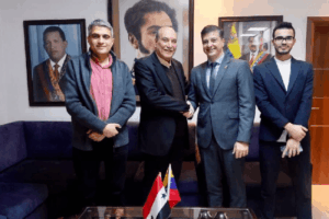 Embajador Biomorgi se reúne con Asociación de Amistad Palestino-Iraní y Frente Popular de Liberación Palestina