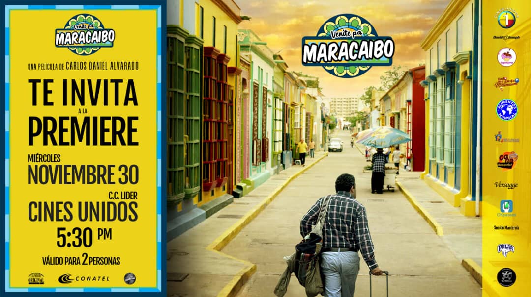 RNV te invita a disfrutar la premiere «Venite pa’ Maracaibo» de Carlos Daniel Alvarado este 30Nov en Caracas
