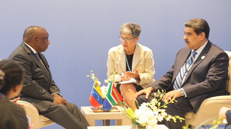 Venezuela y Sudáfrica se reúnen para impulsar agenda bilateral ante crisis climática