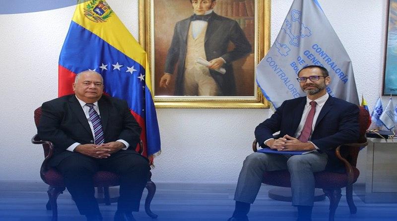Contralor de la República Elvis Amoroso sostiene reunión con representante del PNUD
