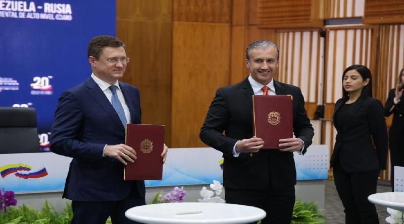 Venezuela y Rusia firman acuerdos como parte de la Comisión Intergubernamental de Alto Nivel