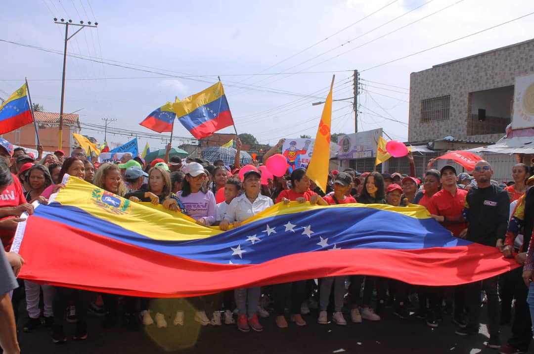 Pueblo patriota de Carabobo se movilizó en rechazo al bloqueo contra de Venezuela