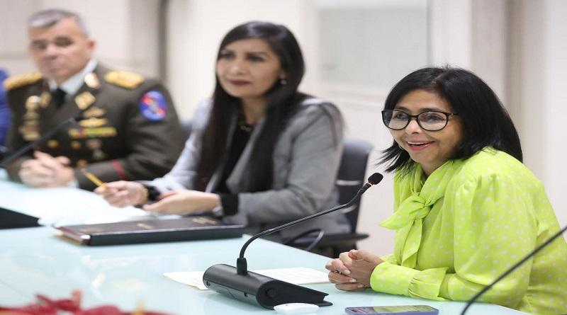 Vicepresidenta Delcy Rodríguez revisa políticas en defensa de la soberanía e integridad territorial