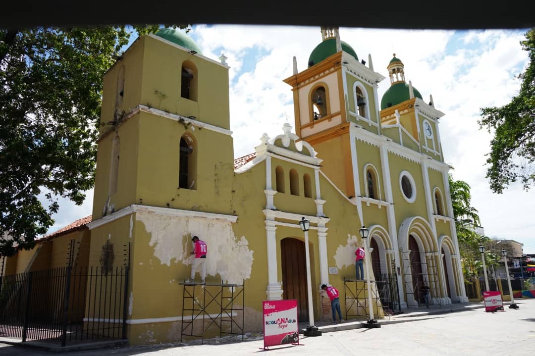Alcaldesa Ana González inspeccionó labores de reparación en el Santuario Nuestra Señora de Begoña