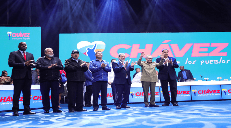 Líderes políticos enaltecen los ideales de lucha social del Comandante Chávez