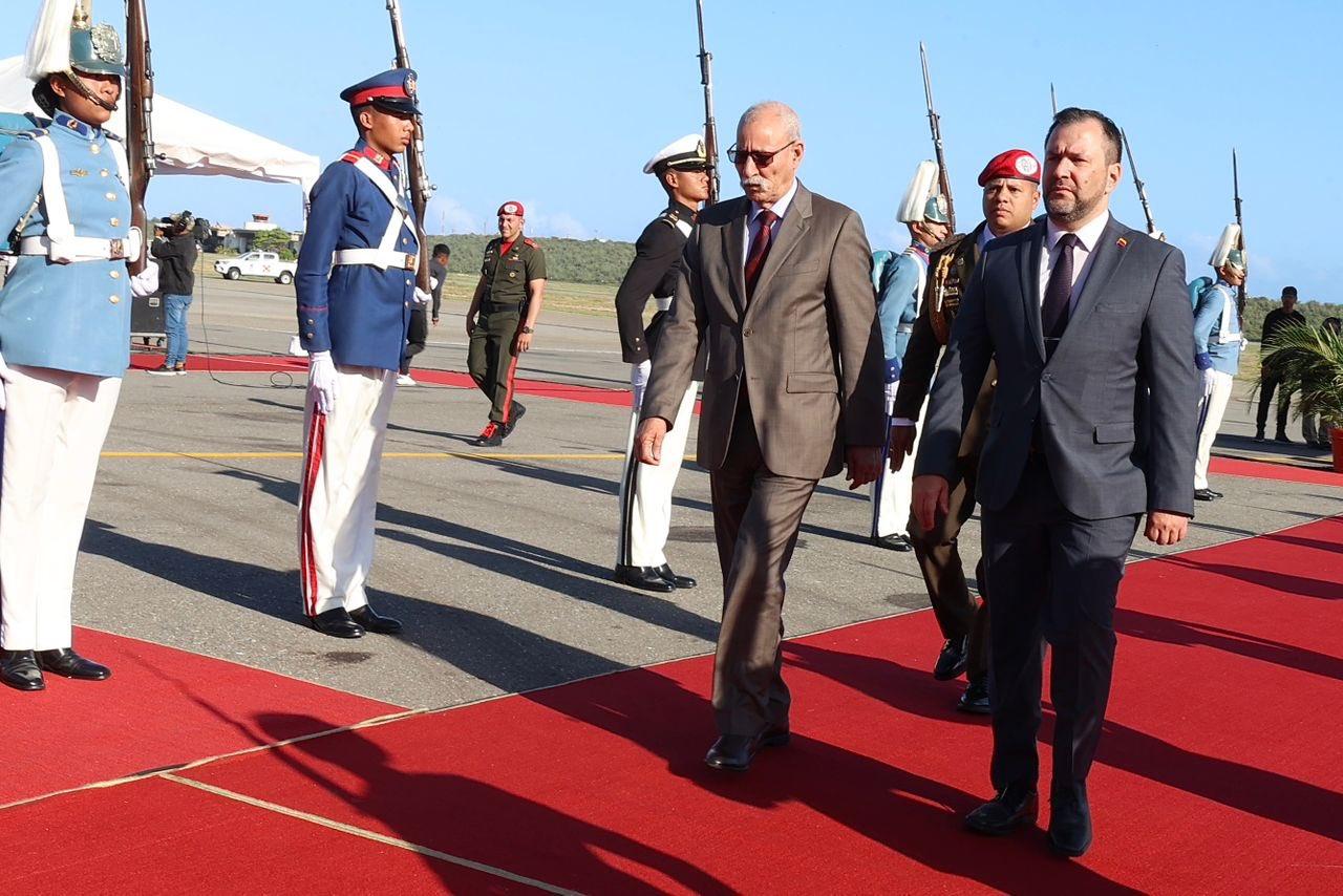 Presidente de la República Árabe Saharaui Democrática arriba a Venezuela para fortalecer cooperación y lazos de amistad