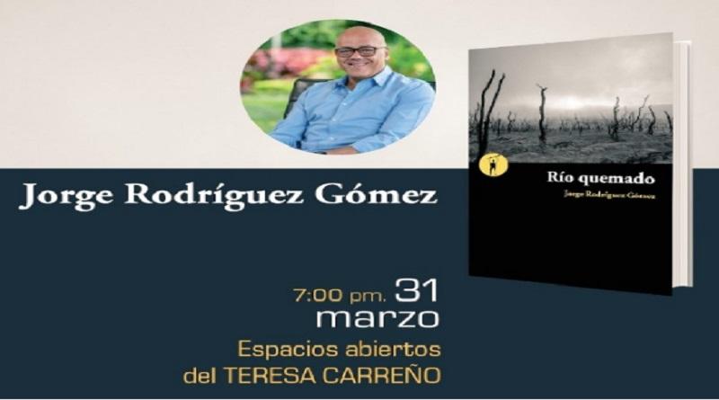 Presentarán libro de poesía “Río Quemado” de Jorge Rodríguez