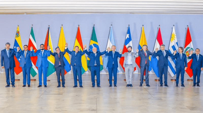 Culmina Reunión de Jefes de Gobierno de Suramérica en Brasil