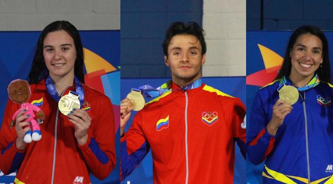 Venezuela levanta tres de oro en natación centrocaribeña