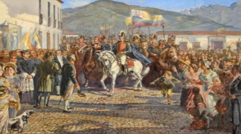 Hace 202 años el pueblo de Caracas recibió con orgullo a El Libertador