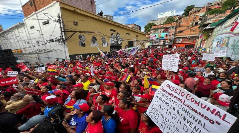 Pueblo de San Agustín gritó consigna: ¡Uh, Ah, Maduro no se va!