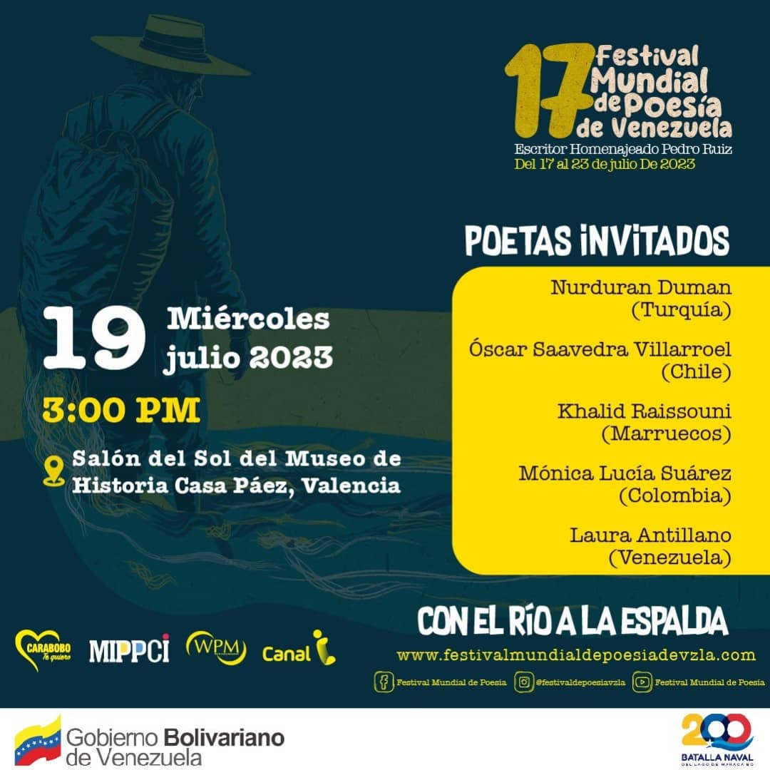 Carabobo welcomes the 17th World Poetry Festival Venezuela 2023