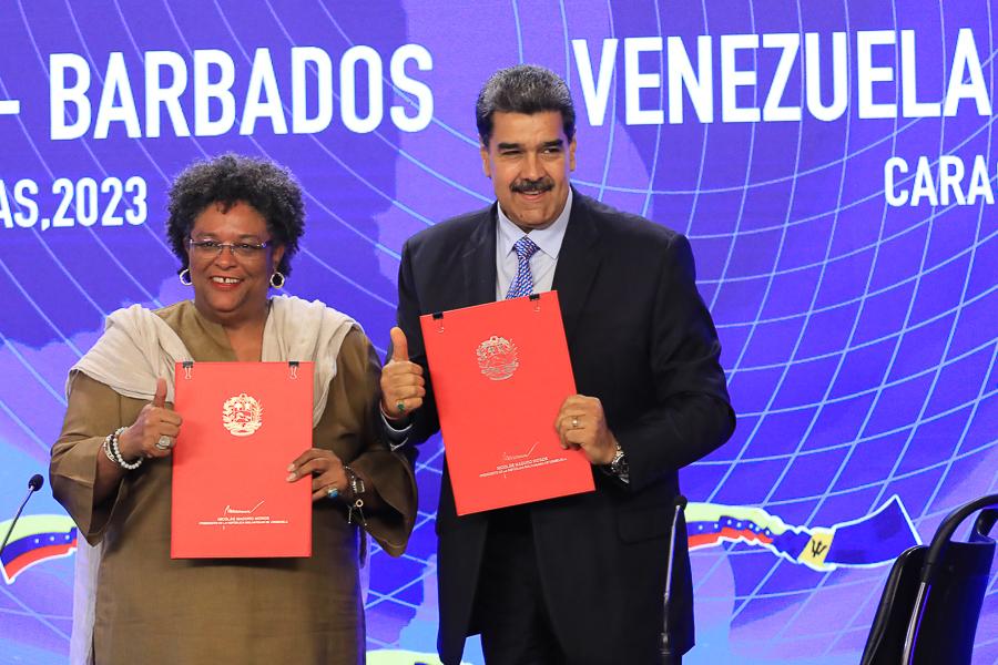 Venezuela y Barbados reafirman lazos de solidaridad con firma de acuerdos