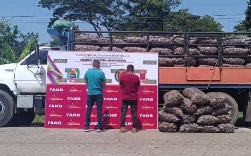 Más de 12 mil kilos de papa colombiana decomisados en Apure por contrabando