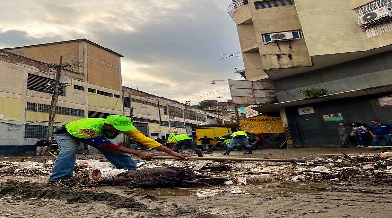 Gobierno Bolivariano atiende zonas de Caracas afectadas por las lluvias