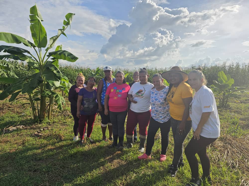 Conuqueras de la Comuna Juan Germán Roscio de Valencia fortalecen la agricultura urbana al sur del municipio