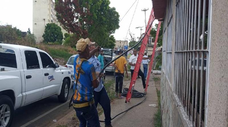 Recuperan redes de transmisión afectadas por hurto en Puerto Ordaz