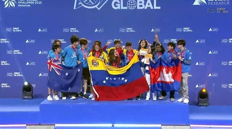 Venezuela quedó campeón mundial de Robótica en Singapur