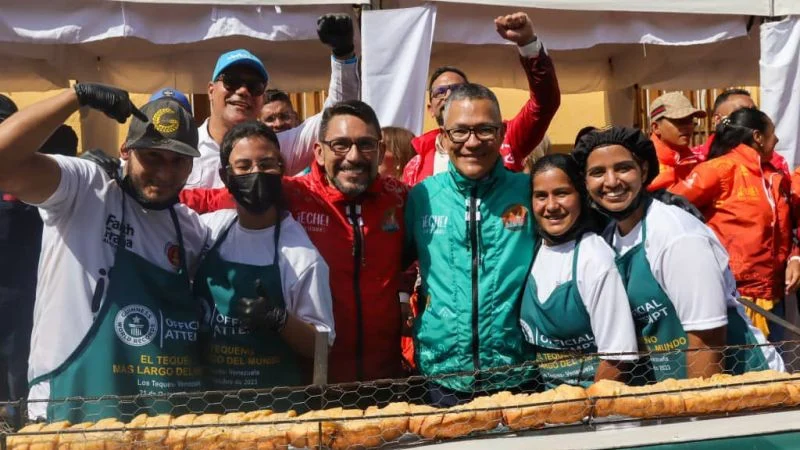Venezuela obtiene récord Guinness del tequeño más grande del mundo