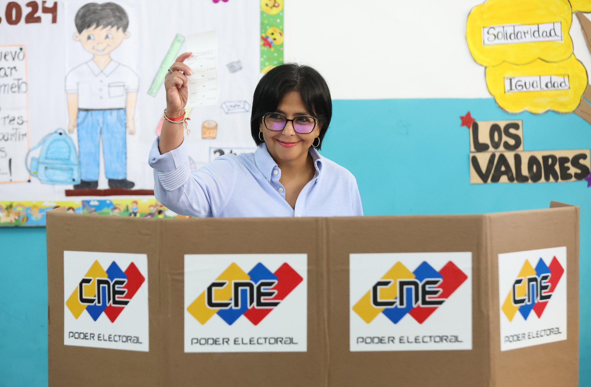 Delcy Rodríguez: Simulacro Electoral es una fiesta con participación masiva del pueblo