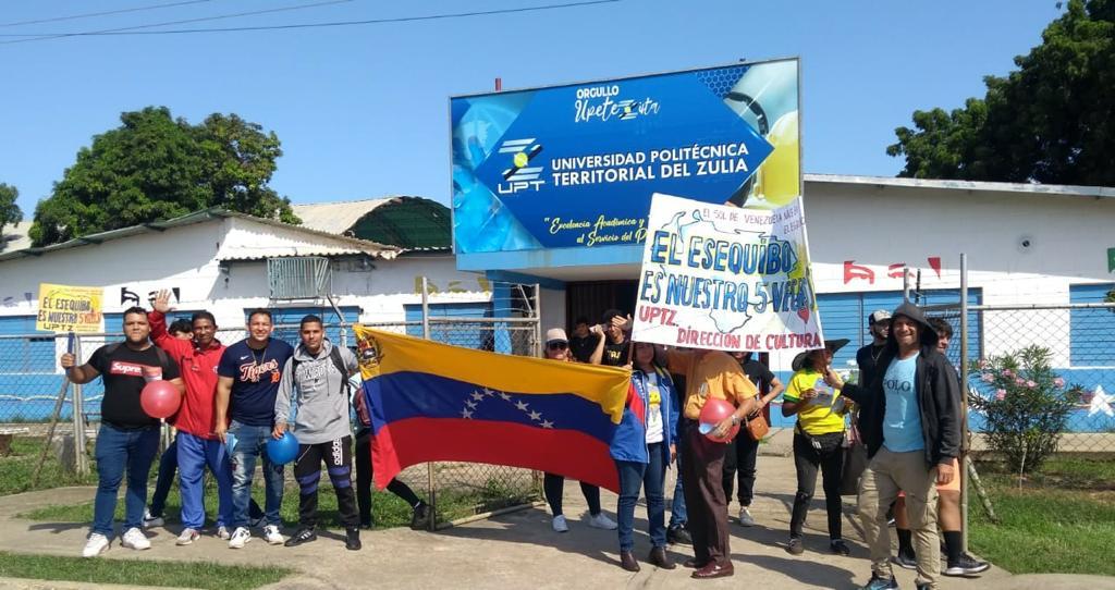 UPT Zulia toma las calles en defensa del Esequibo