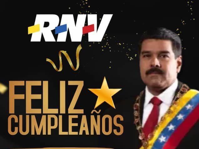 RNV felicita al presidente Nicolás Maduro por su cumpleaños 61