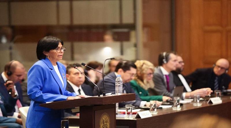 Vicepresidenta Rodríguez a CIJ: Nada evitará el referendo consultivo del 3D