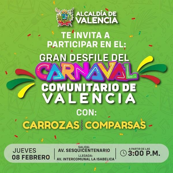 Alcalde Fuenmayor  anunció Gran Desfile de Carnaval Comunitario Valencia 2024