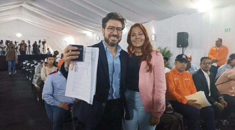 Daniel Ceballos se postula ante el CNE como candidato por Partido Arepa