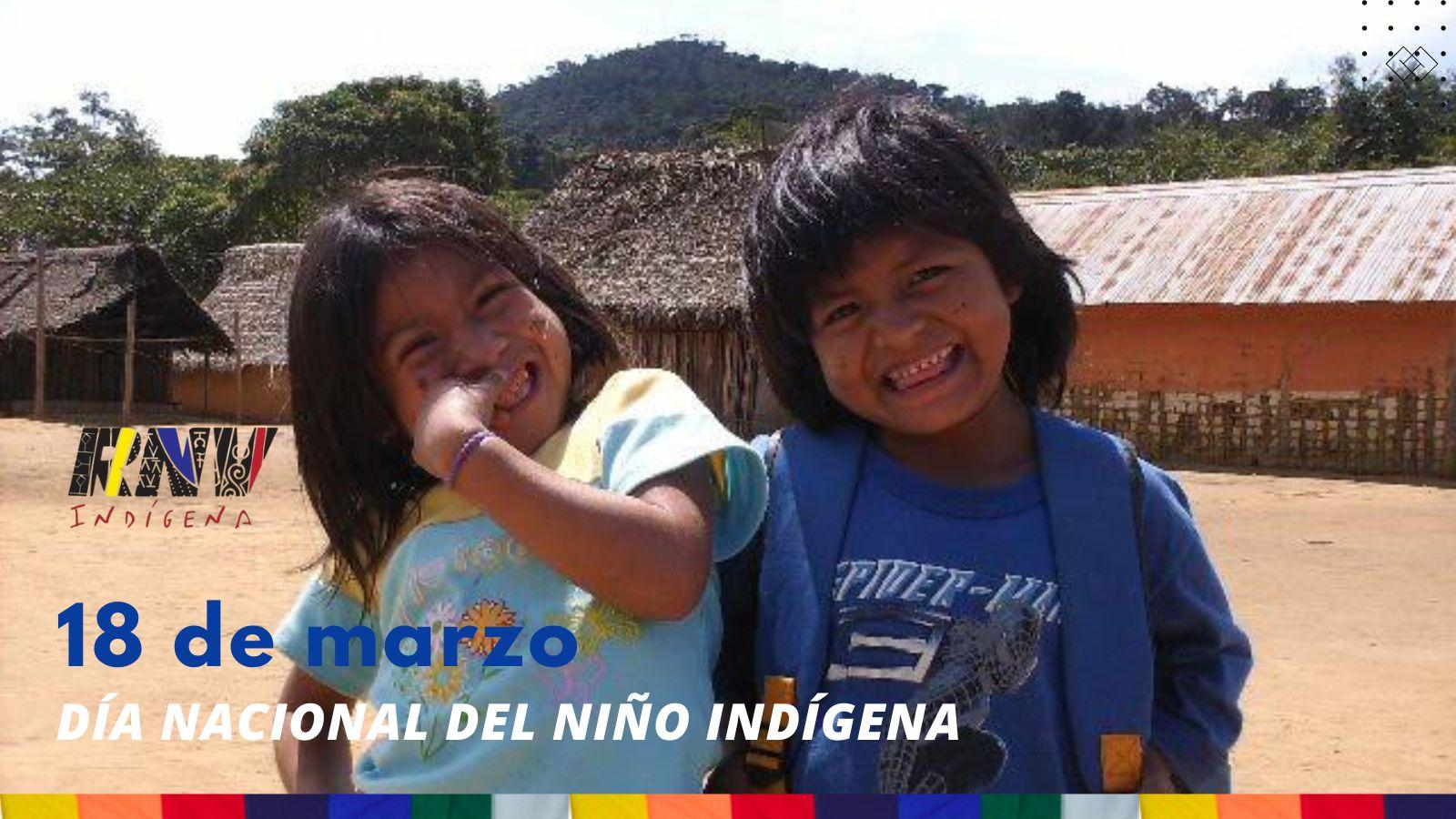 Niñas y niños indígenas de Venezuela celebran su día