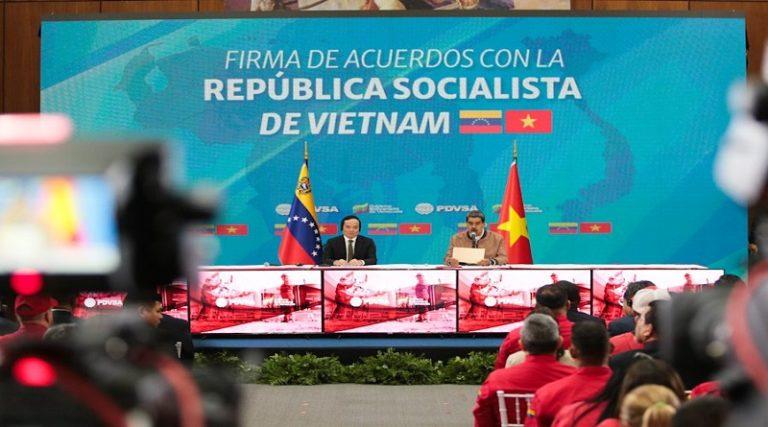 Presidente Maduro firmó en Pdvsa cinco acuerdos con Vietnam que abarcan los sectores agrícola, telecomunicaciones, petróleo y gas