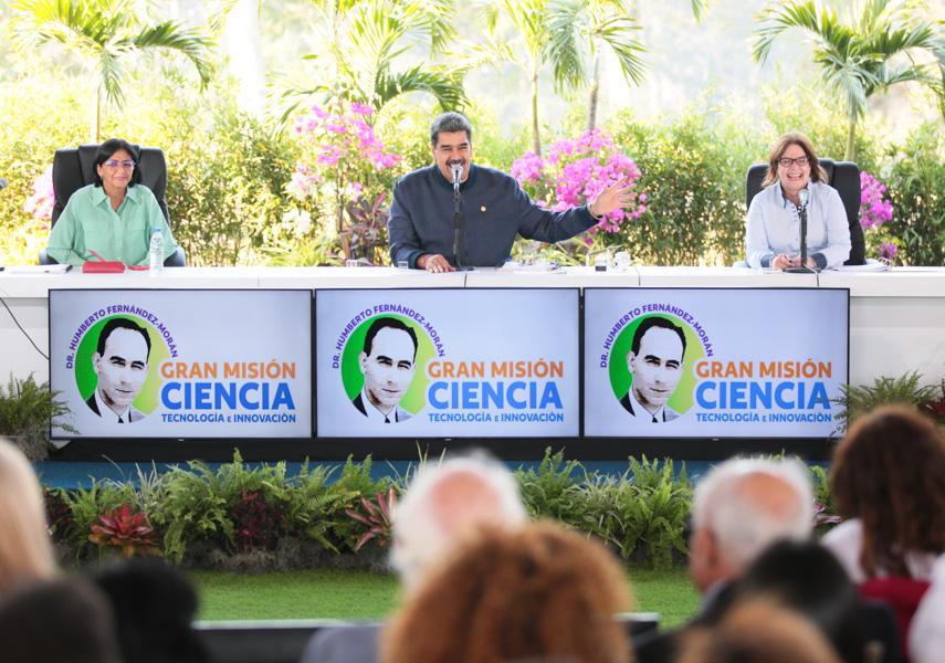 Presidente Nicolás Maduro lidera lanzamiento de la Gran Misión Ciencia, Tecnología e Innovación.