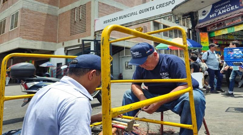 Restablecen servicios de telecomunicaciones en Mercado de Quinta Crespo de Caracas