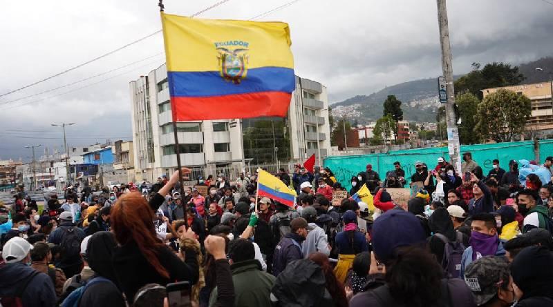 Inicia jornada de marchas y acciones de calle contra políticas de Noboa en Ecuador