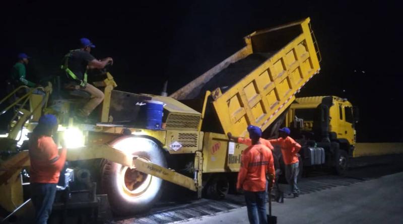 Realizan labores de mantenimiento en km 4 de Autopista Regional del Centro